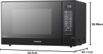 Panasonic Four à Micro-ondes et Gril avec Plateau Tournant, 31 litres, Aacier Inoxydable, 1000 W, GrilL 1100 W, 24 Programmes Auto, Écran LCD, Capteur Genius, Menu Junior, Noir – Image 2