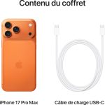 Apple iPhone 17 Pro Max 256 Go : Écran 6,9 Pouces, Puce A19 Pro, Autonomie Record sur iPhone, Système caméra Pro Fusion, Caméra Avant Center Stage ; Bleu Intense – Image 3