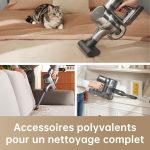 Aspirateur Balai sans Fil, 22 000PA / 190AW, Autonomie 90min, Détection de saleté, Affichage LED, Lumières Bleues,Design Anti-emmêlement, Nettoyage de Maison,Poils et Tapis – Image 7